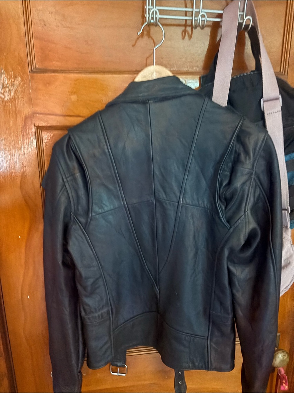 NWOT! Women's DEADWOOD Classic Leather Biker Jacket sz 36 - Picture 3 of 6